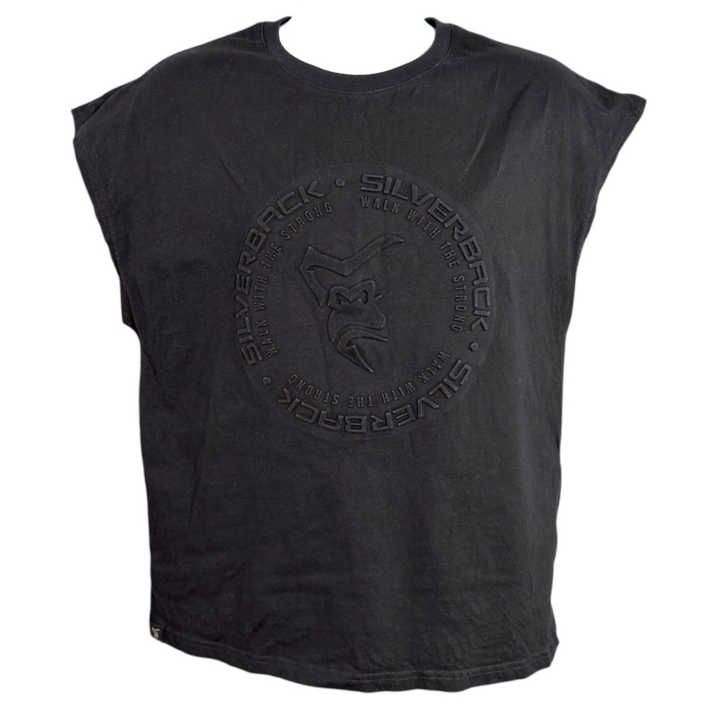 Silverback Gym Mens Embossed Gorilla Logo Shirt Sz M Walk With The Strong